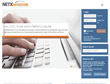 Tablet Screenshot of netxinvestor.com